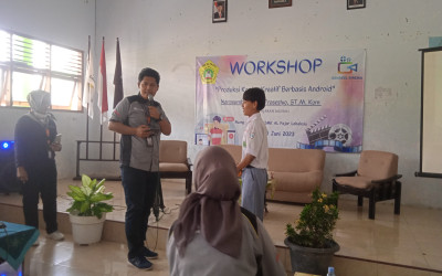 Workshop Produksi Content Creative Berbasis Android SMK AL FAJAR LEBAKSIU